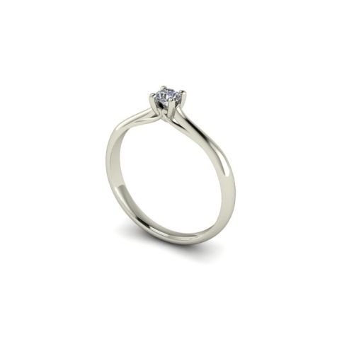 Zásnubní prsten ze zlata s kamenem