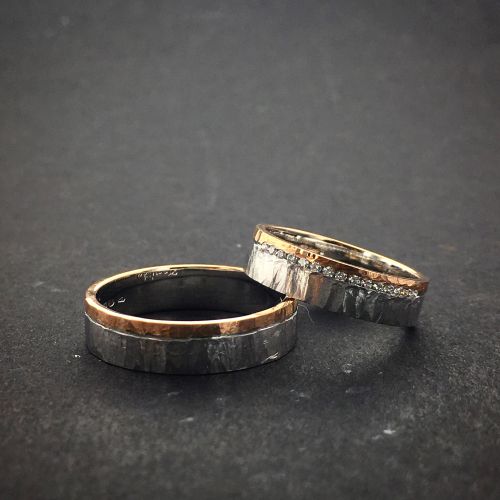 Snubní prsteny 9/H kombinace barev zlata