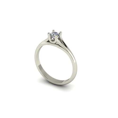 Zásnubní prsten ze zlata s kamenem