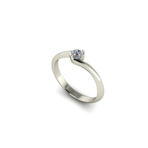 Zásnubní prsten ze zlata s kamenem