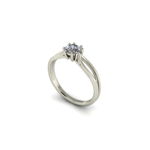 Zásnubní prsten ze zlata s kamenem