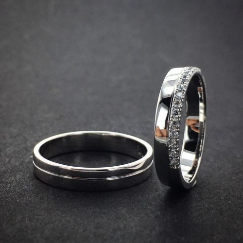 Snubní prsteny 11/H ze zlata a kameny