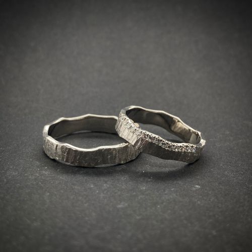 Snubní prsteny 12/HK ze zlata a kameny